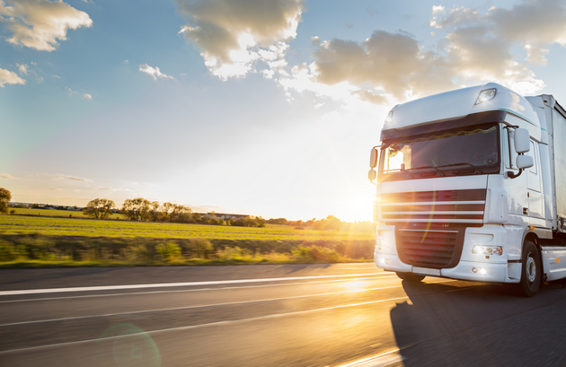 LKW mit Landschaft