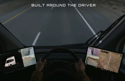 tesla semi kabine